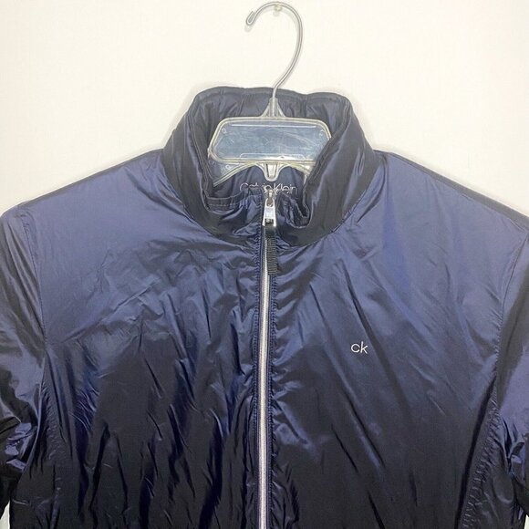 Calvin Klein Women's Sz Medium Windbreaker Water Resistant Fleece Lined Jacket - Picture 2 of 6